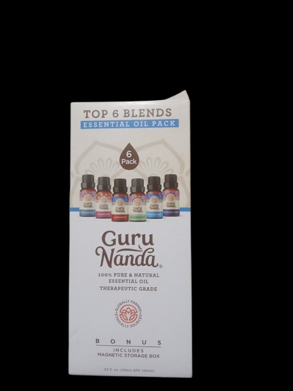 Guru Nanda Top 6 Blends Essential Oil Pack 6 Pack